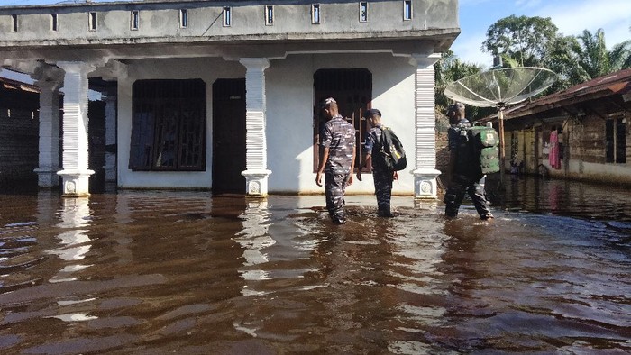 Kondisi banjir di Desa Sei Dua Hulu, Asahan