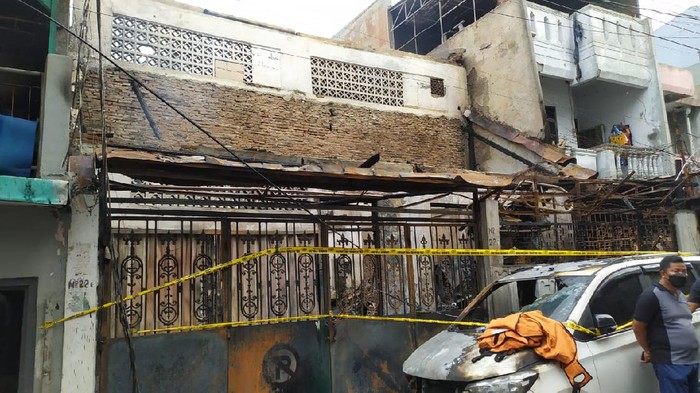 Kondisi terkini kebakaran rumah yang menewaskan 5 orang di Tambora, Jakbar