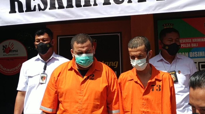 2 WN Turki Ditangkap gegara lakukan tindak pidana skimming di Bali. (Foto: Sui Suadnyana/detikcom)