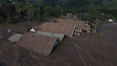 Potret Desa di Lumajang yang Tenggelam Imbas Erupsi Semeru