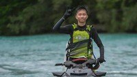 Fata Aflah mempunyai hobi yang terbilang mahal yakni kebut-kebutan di laut dengan jetski. Dok. Pribadi
