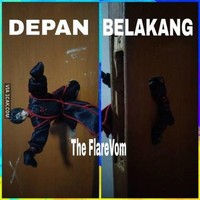Pajangan yang sudah tak terpakai pun bisa dijadikan pengganti gagang pintu. Nah kalau gini kan jadi terlihat lebih estetik. Foto: 1cak.com