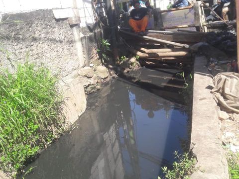 Got di Jl Pintu Air, Jati Rahayu, Kota Bekasi selesai dibersihkan.