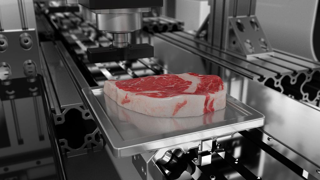 Ini Daging Steak Buatan Lab Terbesar di Dunia Dicetak dari Sel Sapi Asli