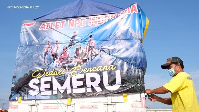 National Paralympic Committee (NPC) Indonesia melakukan aksi sosial dengan mengirimkan sejumlah bantuan kepada korban erupsi gunung Semeru di Lumajang, Jawa Timur.