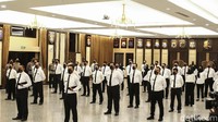 Ke-44 eks pegawai KPK itu dilantik di Gedung Rupatama, Mabes Polri, Jakarta Selatan, Kamis (9/12/2021).