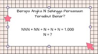 Bisa tebak berapa nilai N ? (Foto: Atilah Tia Abelta/detikHealth)