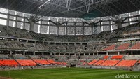 Manajer Proyek JIS Arry Wibowo mengatakan realisasi pembangunan fisik stadion bertaraf internasional berlokasi di Jakarta Utara itu mencapai 87,85 persen pada pekan ke-118.