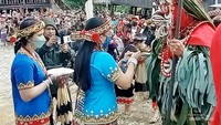 Penyambutan para Hudoq.