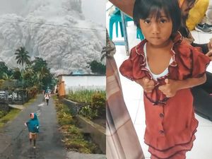 Elite NasDem Temui-Hibur Bocah Viral Selamatkan Diri dari Erupsi Semeru