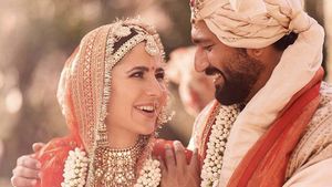 Potret Pernikahan Katrina Kaif dan Vicky Kaushal