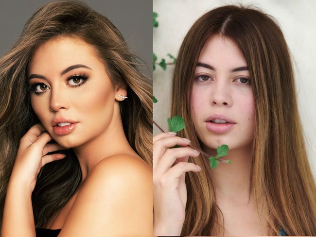 Eloisa Jo-Hannah, finalis dari Jerman wajahnya tampak beda dari sebelum dan sesudah makeup. Tanpa contouring dan foundation, wajah Eloisa tampak seperti baru bangun tidur. Namun di situlah tujuan dari pemotretan ini. Untuk memberikan edukasi kepada wanita lain bahwa Miss Universe tidak selalu sempurna. Foto: dok. Instagram Miss Universe
