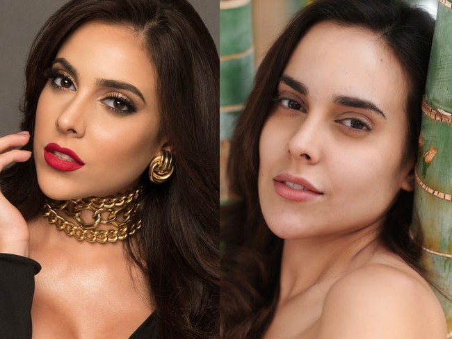 Luiseth Materan dari Venezuela penampilan sebelum dan sesudah makeup tampak kontras. Namun dia justru menunjukkan kecantikan natural ketika tidak mengenakan makeup berlebih. Foto: dok. Instagram Miss Universe