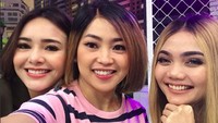 Sosok Mpok Alpa mengalami perubahan seiring dengan perkembangan kariernya. Pose bareng Rina Nose dan Amanda Manopo, kecantikan Nina Mpok Alpa nggak kalah dong. Foto: dok. Instagram Mpok Alpa