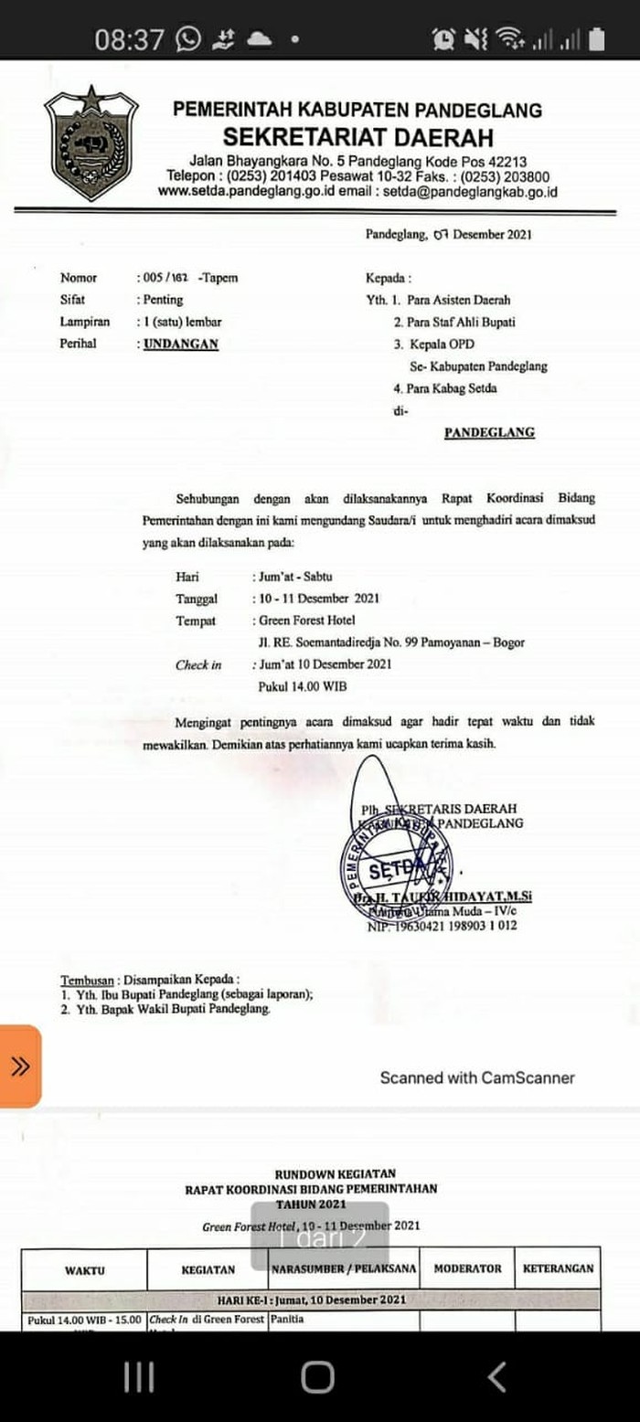 Pejabat Pandeglang ramai-ramai ke Bogor jelang Nataru