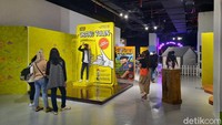 Ketua Asosiasi IP Kreatif Indonesia Erlan Arisandi Prabowo menjelaskan penyelenggaraan Popart Jakarta ini bekerja sama dengan Dinas Pariwisata dan Ekonomi Kreatif (Disparekraf) DKI Jakarta. Tujuannya adalah untuk mempublikasikan pada masyarakat umum bahwa karya intelektual anak bangsa juga tak kalah keren dengan buatan asing. (Putu Intan/detikcom)