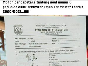 Tanggapan Diknas Soal Ujian SD Singgung Bagian Sensitif Perempuan di Pasuruan