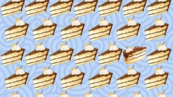 Kue mana yang berbeda dari lainnya? Foto: Brightside