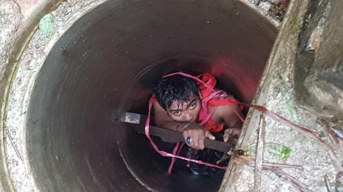 Warga di Tangsel terperosok ke gorong-gorong