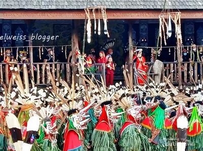 Warna Warni Festival Hudoq Kawit di Samarinda