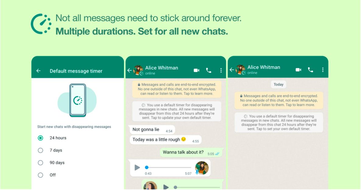 Cara Aktifkan Hapus Pesan Whatsapp Otomatis Dalam 24 Jam Cara Aktifkan Hapus Pesan Whatsapp Otomatis Dalam 24 Jam