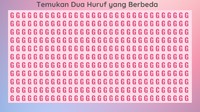 Ada huruf C yang terselip di antara huruf G ini. Cobak cari di ujung-ujung. (Foto: detikHealth)