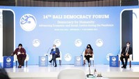 Dimas Beck mengabarkan kalau dirinya berpartisipasi untuk hadir dan menjadi pembaca dalam ajang forum internasional bernam 14th Bali Democracy Forum pekan ini.  Foto: Dimas Beck/ Instagram