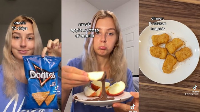 Ikuti Saran Takaran Saji dalam Kemasan Makanan, Porsi Makan Wanita Ini Jadi Sedikit!