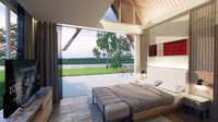 Salah satu kamar di Marianna Resort yang akan diresmikan tahun depan. Para tamu nantinya dapat menikmati berbagai pengalaman kuliner tak terlupakan di teras rooftop yang menghadirkan pemandangan Danau Toba yang memukau.