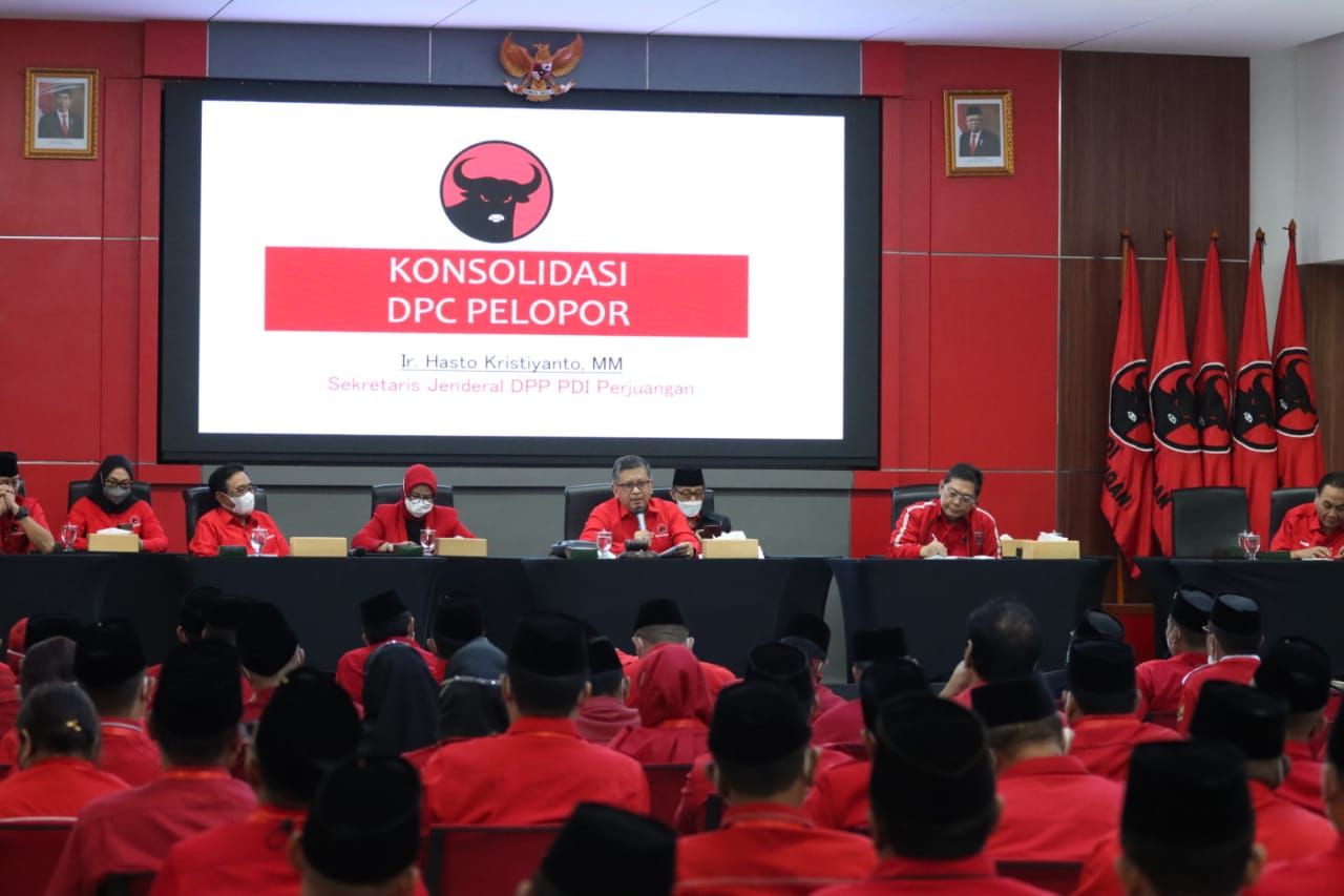 Ketua Umum DPP PDI Perjuangan (PDIP) Megawati Soekarnoputri memberi arahan untuk konsolidasi partai hingga ke tingkat bawah. Adanya arahan itu, digelar konsolidasi terhadap DPC PDIP yang meraih perolehan di atas 20% saat Pemilu 2019 lalu.