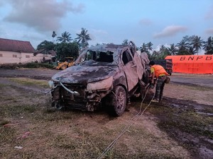 Ini Penampakan Mobil Relawan RS UNS yang Terjebak Banjir Lahar Dingin Semeru