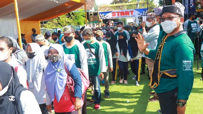 Warga banyuwangi Napak Tilas Petilasan Prabu Tawangalun