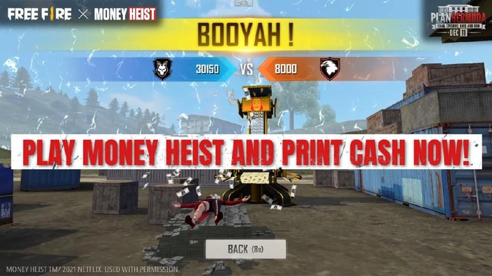 Yuk Jajal Mode Khusus Spesial Free Fire x Money Heist!