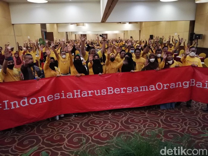 Deklarasi Sobat Anies dukung Anies Baswedan maju Pilpres 2024, Solo, Minggu (12/12/2021).