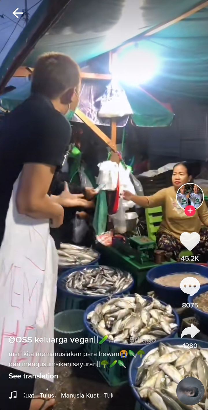 TikToker Vegan Pancing Emosi Netizen
