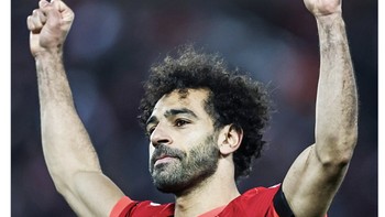 Gol penentu kemenangan Mo Salah. Foto: Internet