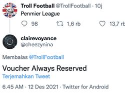 Meme MU, City, Liverpool, Chelsea Gosok Voucher Penalti Harbolnas