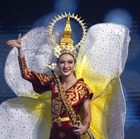 Miss Universe Laos Tonkham Phonchanheuang. Foto: AP/Ariel Schalit