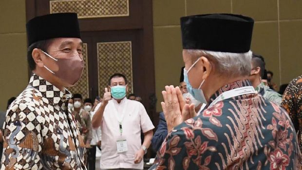 Presiden Jokowi dan Anwar Abbas