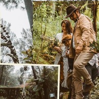 Melengkapi penampilannya, aktor 37 tahun itu tampil dengan topi koboi. Foto: dok. Instagram