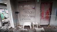 Desa ini ditinggal warganya mengungsi.