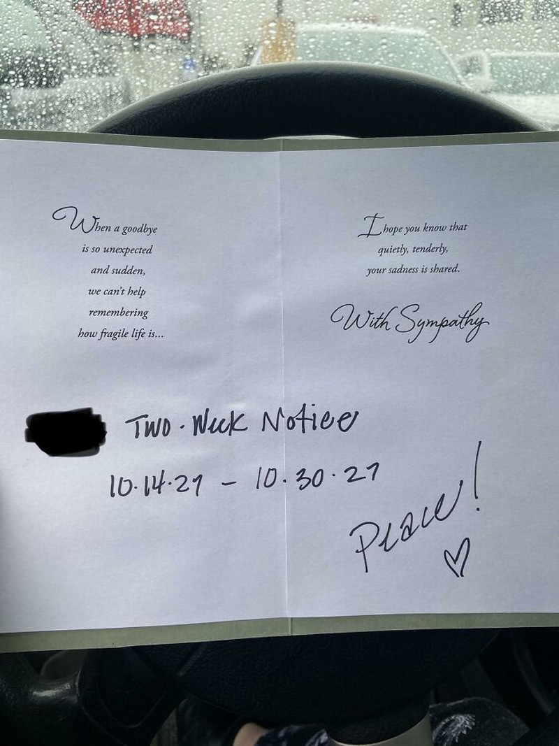 Foto surat resign unik