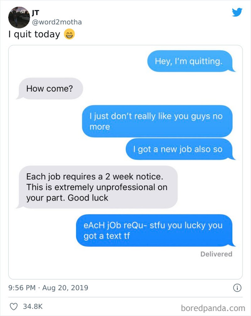 Foto surat resign unik