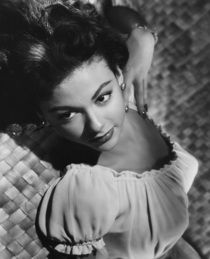 Rita Moreno Portrait of actress Rita Moreno, as she appears in the movie 'Cattle Town', 1952. (Photo by Keystone/Hulton Archive/Getty Images)