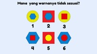 Salah satu pola memiliki warna yang tidak sesuai.