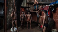 Pegulat India kembali berlatih di akademi pelatihan setelah lama ditutup.