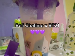 Pakai Kemasan Karakter BT21, ARMY Serbu Gerai Boba Ini!