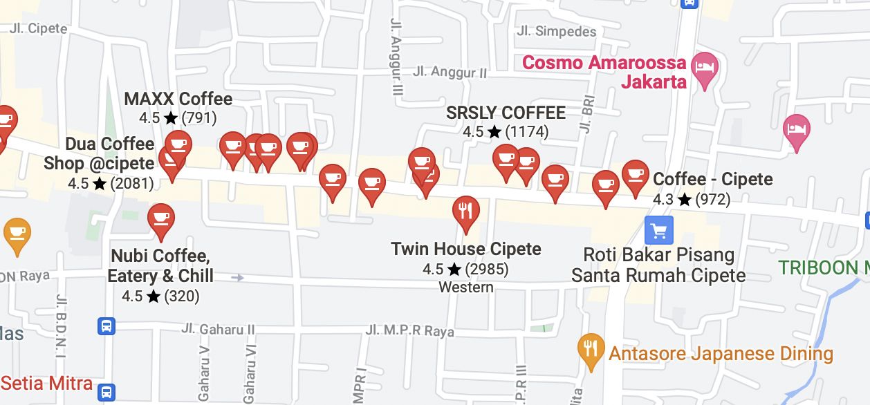Cipete Raya Jadi Surga Kopi, Di Sini Ada 20 Coffee Shop Berdekatan!