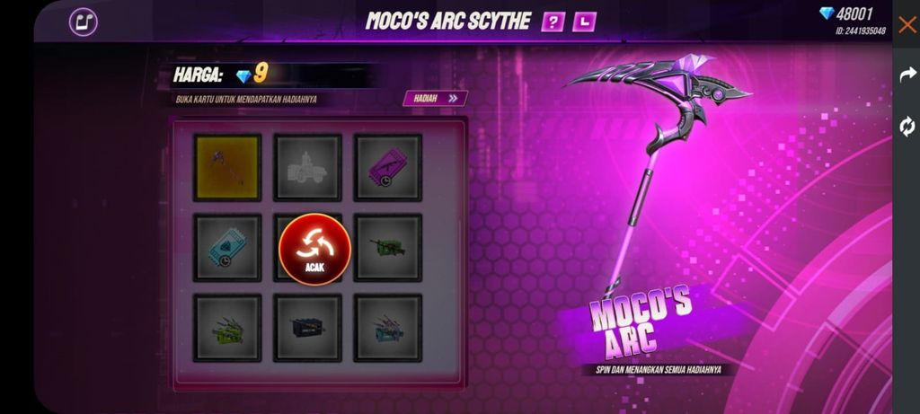 Dapatkan Skin Senjata Terbaru Super Kerena Free Fire!