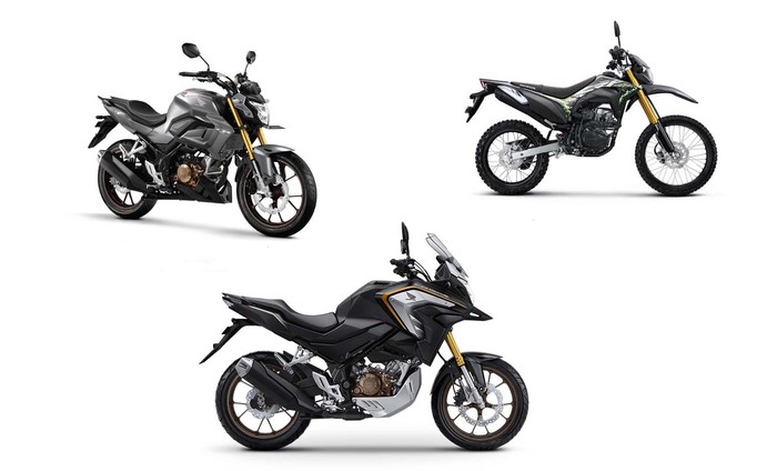Honda CB150R Streetfire, Honda CB150X, dan Honda CRF150L